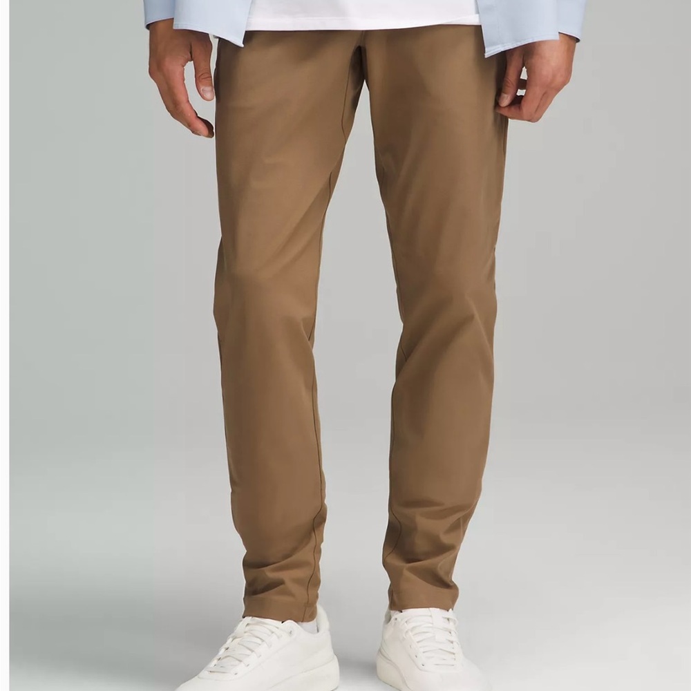 Men's Lululemon ABC slim fit Trouser in color Abstract. Cotton blend